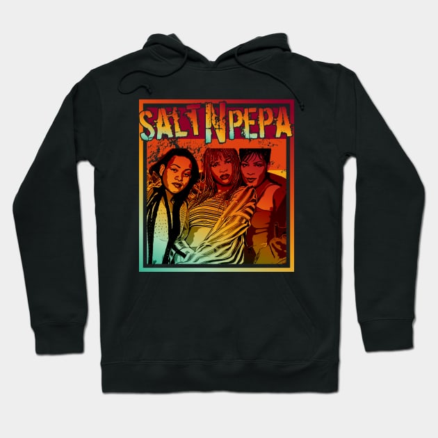 Salt N Pepa || Retro poster Hoodie by Aloenalone